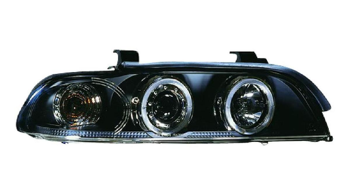 Set+de+phares+sur+mesure+pour+BMW+S%C3%A9rie+5+E39+1996-2003+-+Noir+-+incl.+Angel-Eyes+%26+Moteur